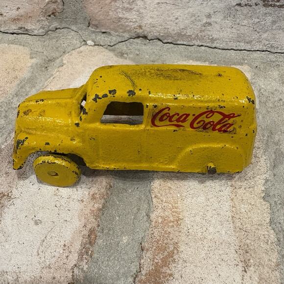 Coca Cola | Other | Vintage Coca Cola Yellow Delivery Panel Van Truck ...